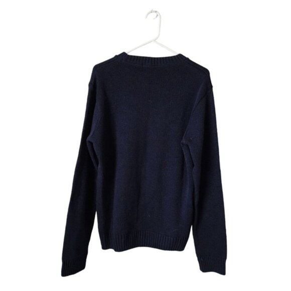 VINTAGE WOOL Anti Christmas anti holiday sweater knit size L - Picture 3 of 7